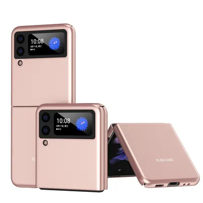 Immagine prodotto di Custodia PC pieghevole opaca ultrasottile per Galaxy Z Flip3 5G, antiurto e antigraffio Oro rosa