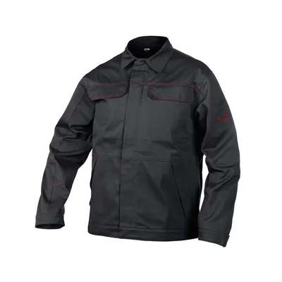 Produktbild von DASSY® Montana Flammhemmende Arbeitsjacke SCHWARZ Gr.XL Länge: STANDARD