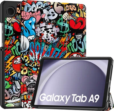 Image de Housse de protection pour Samsung Galaxy Tab A9 X110 X115 X117 2023 8.7 pouces Slim Case Etui avec fonction stand et fonction auto sleep/wake