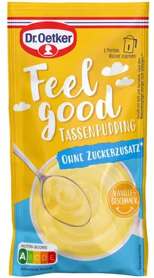Zdjęcie produktu dla Dr Oetker Feel Good Cup Pudding waniliowy bez dodatku cukru 58g