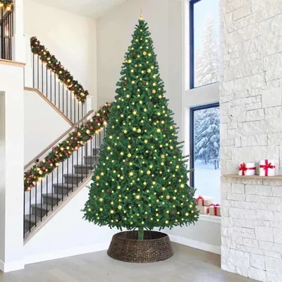 Productafbeelding van Maison Exclusive - Kerstboomrok, rond, zwart, 105 x 105 x 28 cm