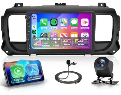 Productafbeelding van 4G+64G Android autoradio 9 inch touchscreen GPS navigatie WiFi Bluetooth