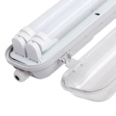 Produktbild von Jopassy  LED Feuchtraumleuchte, IP65 Wasserdicht Nassraumleuchte, Deckenleuchte Wannenleuchte Keller Tageslicht, 24W 150cm Doppelrohr Neutralweiss