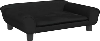 Obrázek produktu pro vidaXL Pelíšek pro psy černý 70x48x22 cm Velvet