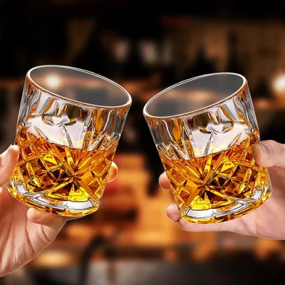 Produktbild von Kristall Whiskygläser - Set von 6 - 30 cl/300 ml - Old Fashioned - Scotch Bourbon - Geschenk für Männer