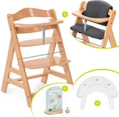 Produktbild von Hauck Hochstuhl Alpha Plus Natur im Sparset