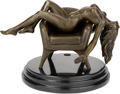 Image de Moritz Statue en bronze Femme se prélassant Hauteur 16 cm 4,1 kg Sculpture Statue Antique