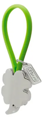 Immagine prodotto di Portachiavi a forma di quadrifoglio, colore verde, per bambini, taglia unica