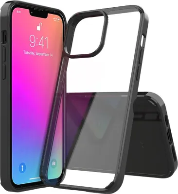 Produktbild von Mobigear Crystal iPhone 13 Pro Max Hülle Hardcase Backcover - Schwarz