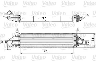 Produktbild von VALEO 818633 Ladeluftkühler LLK für NISSAN Qashqai / Qashqai +2 I (J10, NJ10) Turbo Intercooler