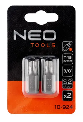 Obrázok produktu pre NEO TOOLS TORX bit T45 x 30 mm, S2 x 2 ks.