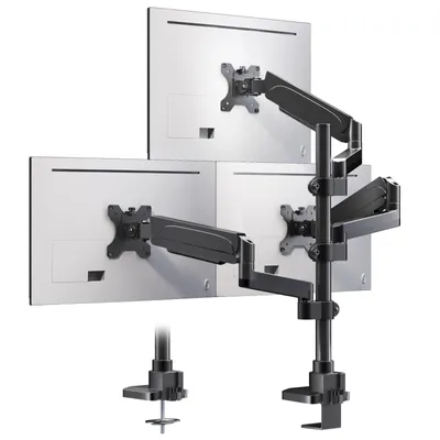 Produktbild von 3-fach Monitorhalterung für 17-32 Zoll Bildschirme, höhenverstellbarer Monitorarm mit VESA 75/100 mm, schwenkbar und neigbar