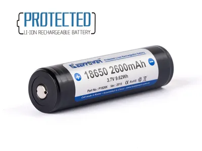 Produktbild von Keeppower 18650 - 2600mAh, 3,7V Li-Ion-Akku geschützt 69,2x18,5mm