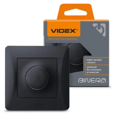 Immagine prodotto di VIDEX BINERA 600W Dimmer Nero-Grafite IP20