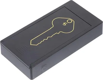 Image de Boîte de rangement magnétique pour clés de voiture | Porte-clés à fixer sous la voiture | Installation sécurisée d'une clé de secours