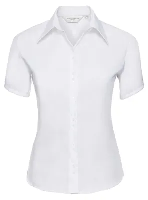 Obrázok produktu pre Russell Collection Blúzka, krátky rukáv, bez žehlenia FK759 (M) (biela)