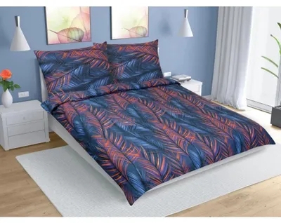 Obrázek produktu pro Bavlněné povlečení - 140x200 cm. 70x90 - modrá