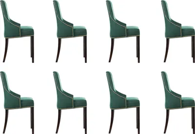 Productafbeelding van 8 design fauteuils met bekleding, stoelen, zitmeubels, fauteuils, loungezetels, clubset