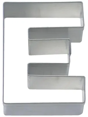 Produktbild von Städter Ausstecher Buchstabe E, Ausstechform, Plätzchenform, Keks, Plätzchen, Edelstahl, 6.5 cm, 112742