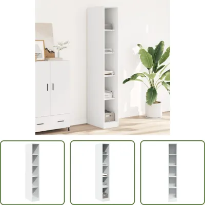 Produktbild von The Living Store Kleiderschrank Weiß 30x50x200 cm Holzwerkstoff