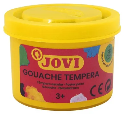 Image de Kit de peinture scolaire 5 bouteilles 35 ml - jaune jovi 50302