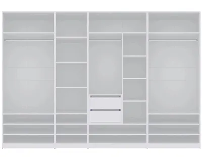 Produktbild von Marmex Möbel TRES Q Weiß Garderobenschrank 300x206x51