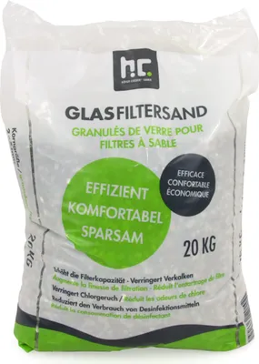 Produktbild von 1x20 kg Spezial Glasgranulat für alle Pool Sandfilteranlagen 2-5 mm Körnung