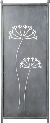 Produktbild von Stele Metall grau Sichtschutz "Dolde" H165cm x B52cm Windschutz Dekowand Deko