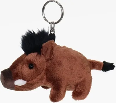 Produktbild von Schlüsselanhänger Plüschtier Wildschwein 12 cm, Kuscheltiere Stofftiere Schlüsselring
