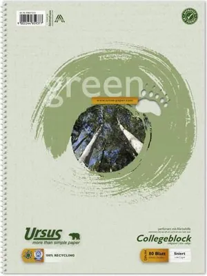 Image de Staufen® green 608571010 Collegeblock LIN21 - A4, 80 feuilles, 60 g/qm, ligné