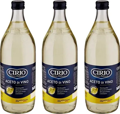 Produktbild von 3x Cirio Aceto di Vino Bianco Weißweinessig Essig Glasflasche 1Lt