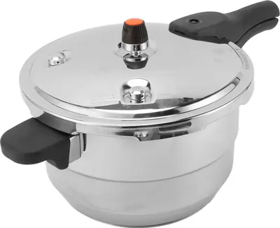 Image de Autocuiseur avec étagère vapeur en acier inoxydable en acier inoxydable -compatible -induction de gaz 5l 22 cm / 8,7 pouces de diamètre intérieur
