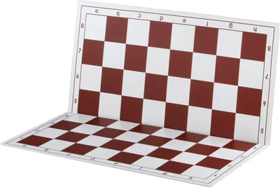 Image de Échiquier pliant en plastique n° 6, blanc et rouge