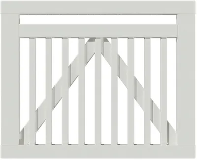 Produktbild von Einzeltor PLUS Linea 100 x 80 cm RAL 9010 weiß