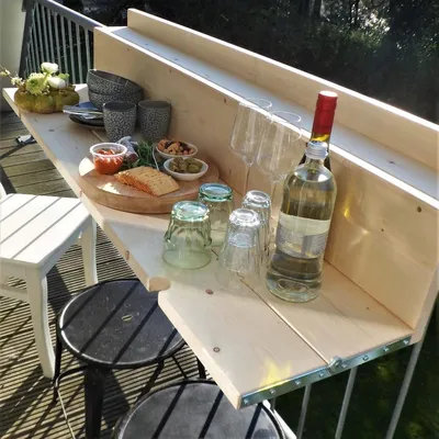 Productafbeelding van Inklapbare Balkontafel 145 cm Hout