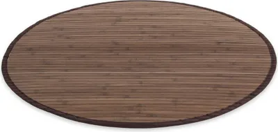 Image de Tapis Bambou 200 cm sur en brun foncè