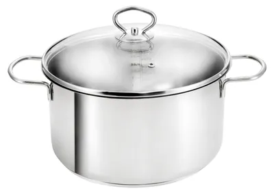 Produktbild von Kopf Fleischtopf Merkur Ø 24 cm, Höhe 11 cm, 4 Liter, Edelstahl , Induktion