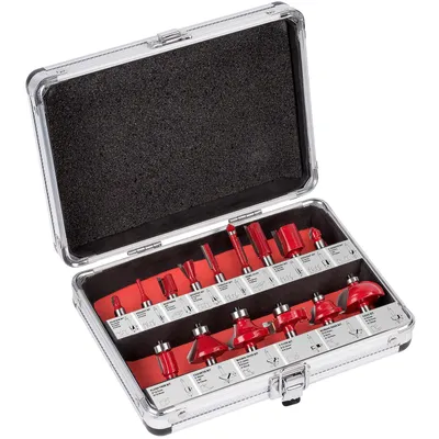 Produktbild von Kreator BÁsico Fräser-set 8 Mm 15 Einheiten Durchsichtig  Durchsichtig One Size