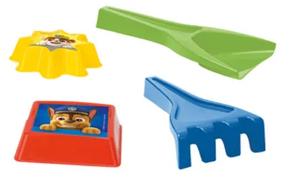 Zdjęcie produktu dla WADER Paw Patrol łopatka i grabki + 2 foremki IML
