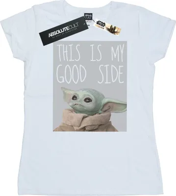 Produktbild von Star Wars - "The Mandalorian The Child Good Side" T-Shirt für Damen BI42994 (M) (Weiß)
