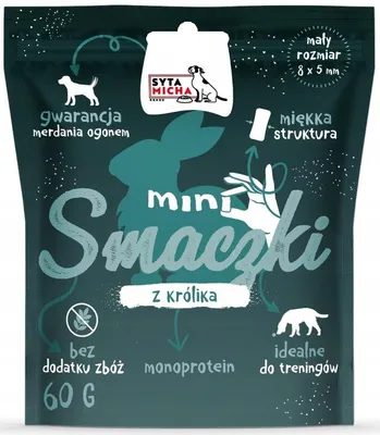 Zdjęcie produktu dla SYTA MICHA Smaczki treningowe MINI psa KRÓLIK 60g