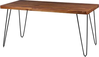 Produktbild von Wohnling Massivholz Sheesham Esstisch BAGLI 160x80x76 cm Küchentisch Massiv Tisch