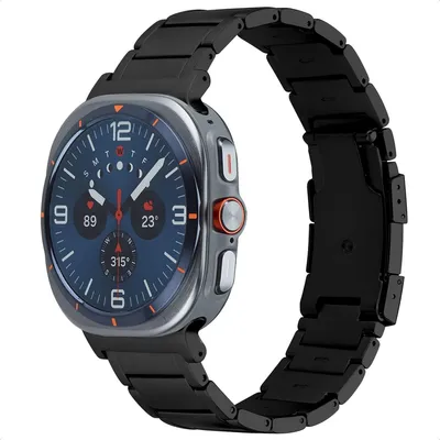 Image de Bracelet Accezz Mat Titanium pour la Samsung Galaxy Watch Ultra (2024/2025) - Noir