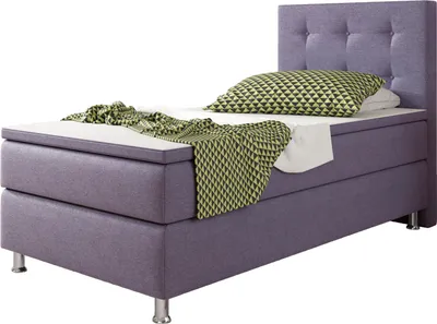 Produktbild von Boxspringbett KN0010 90x200 cm Webstoff Lila