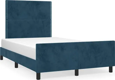 Immagine prodotto di vidaXL Struttura letto senza materasso blu scuro 120x190 cm velluto