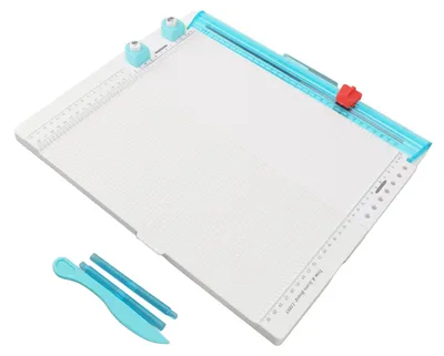 7-in-1 Papierschneider mit Falzbrett, 31 cm, für Bastelarbeiten