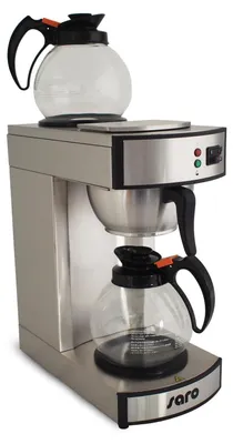 Kaffeemaschine 2x1,8 l, Edelstahl, 2100 W, 24 Tassen
