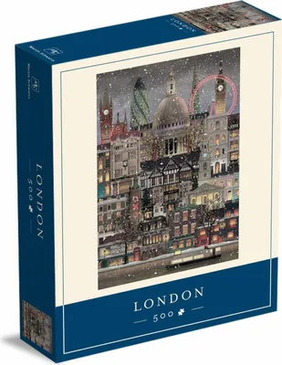 Obrázok produktu pre Martin Schwartz puzzle Vianoce v Londýne, puzzle mesta Anglicko, 33 x 47 cm, 500 dielikov, MS0621