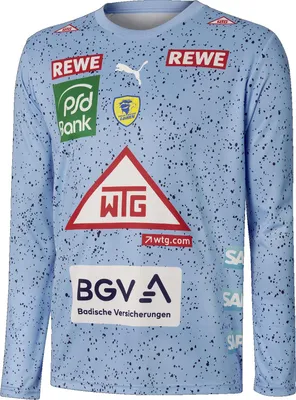 Produktbild von Puma RNL Rhein Neckar Löwen Home GK langarm Torhüter Heimtrikot Trikot Jersey LS 22/23 HBL hellblau 771701-04, Größe:XXL