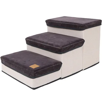 Imagen del producto de Escalera para perros: Peldaños para mascotas, ideales para el sofá y fáciles de guardar